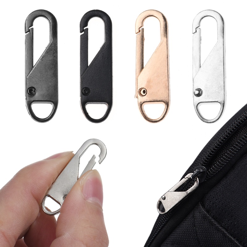 Zipper Slider Puller Removable DIY Jahit Kerajinan Untuk Jaket Bulu Tas Travel Koper Tergantikan Serbaguna Instan Zipper Repair Kit DIY Jahit Zipper Kepala