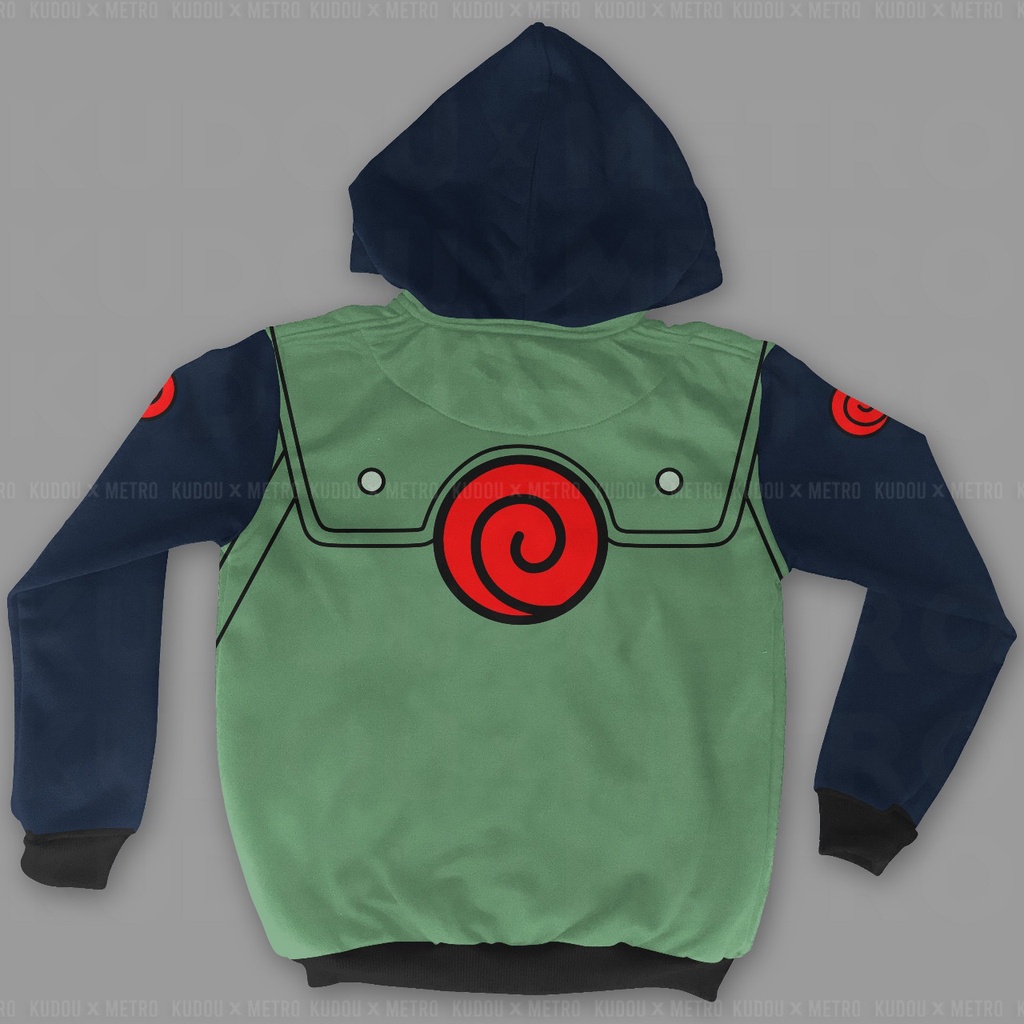 Jaket Kakashi Cosplay Fullprint Anime Manga Naruto Premium Unisex