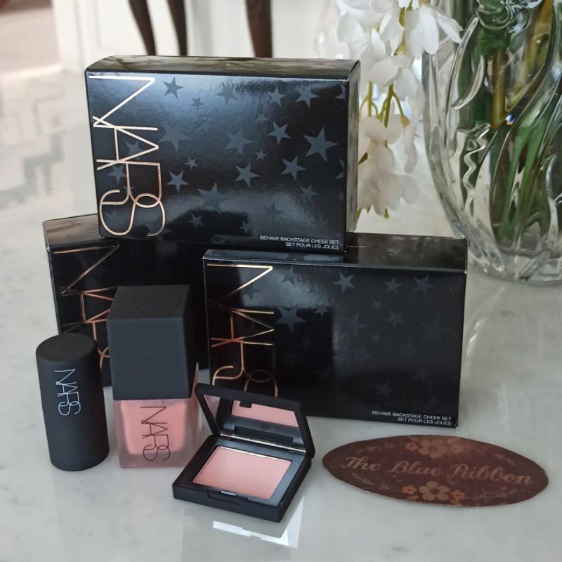 THEBLUERIBBON FULL &amp; DELUXE SIZE NARS POWDER BLUSH (NARS BEHAVE BACKSTAGE CHEEK SET)