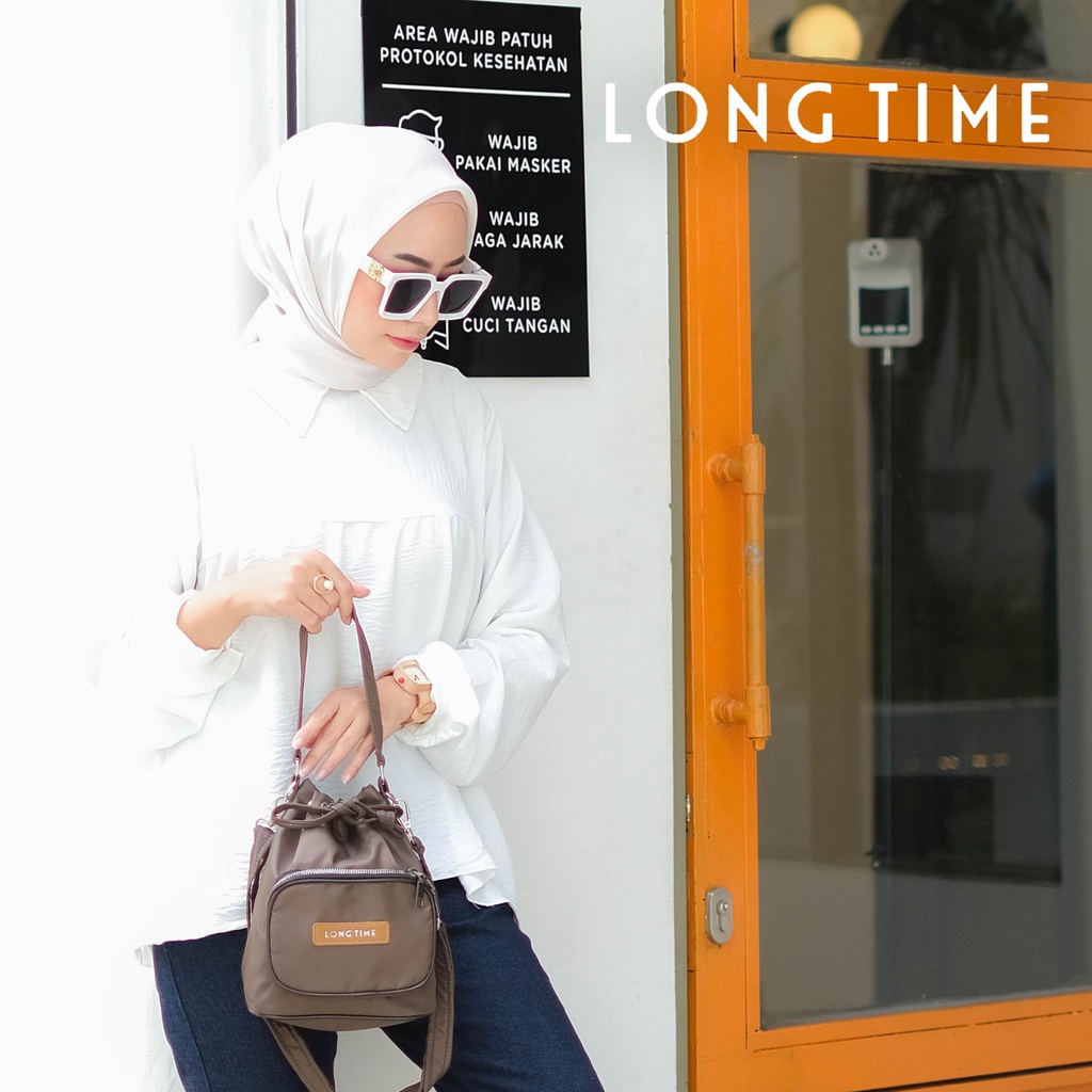 Bucket Bag Mini LONGTIME Tas Selempang 2in1 Tas Wanita Impor [HYBRAND ZL23]