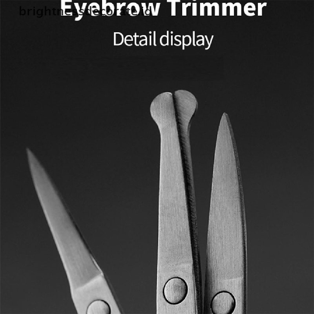 [Birth] Kepala Bulat Lengkung Kumis Hidung Telinga Hair Remover Scissor Trimmer Safety Scissor [ID]