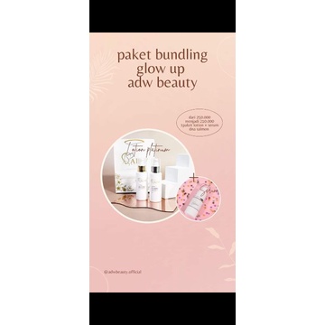 1paket lotion+serum ( Paket bundling glowup adw beauty)