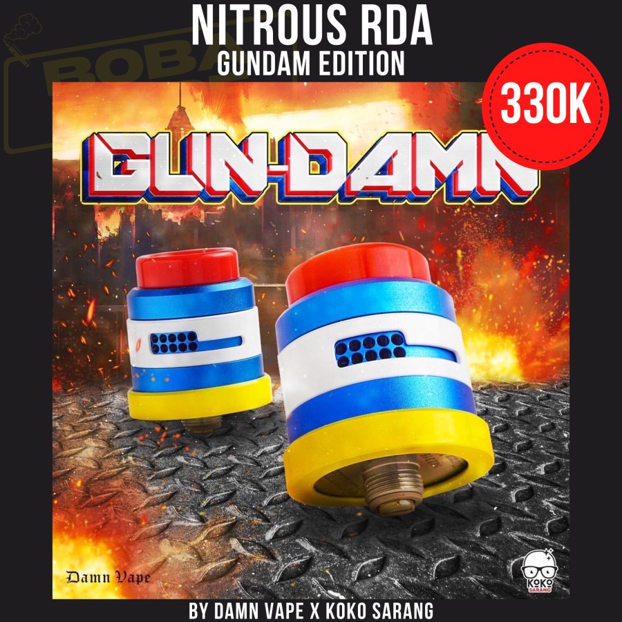 NITROUS RDA DUAL CAP ONLY GUNDAM SERIES ORIGINAL RDA NITROUS