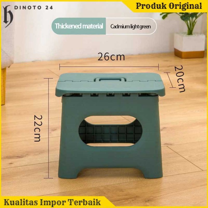 Kursi Lipat Mini Bangku Jongkok Kecil Dingklik Dapur Portabel Hijau