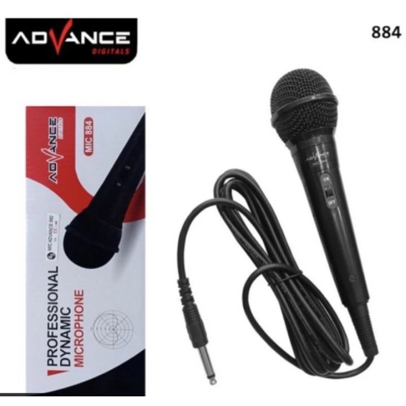 microphone kabel advance 884 professional dynamic