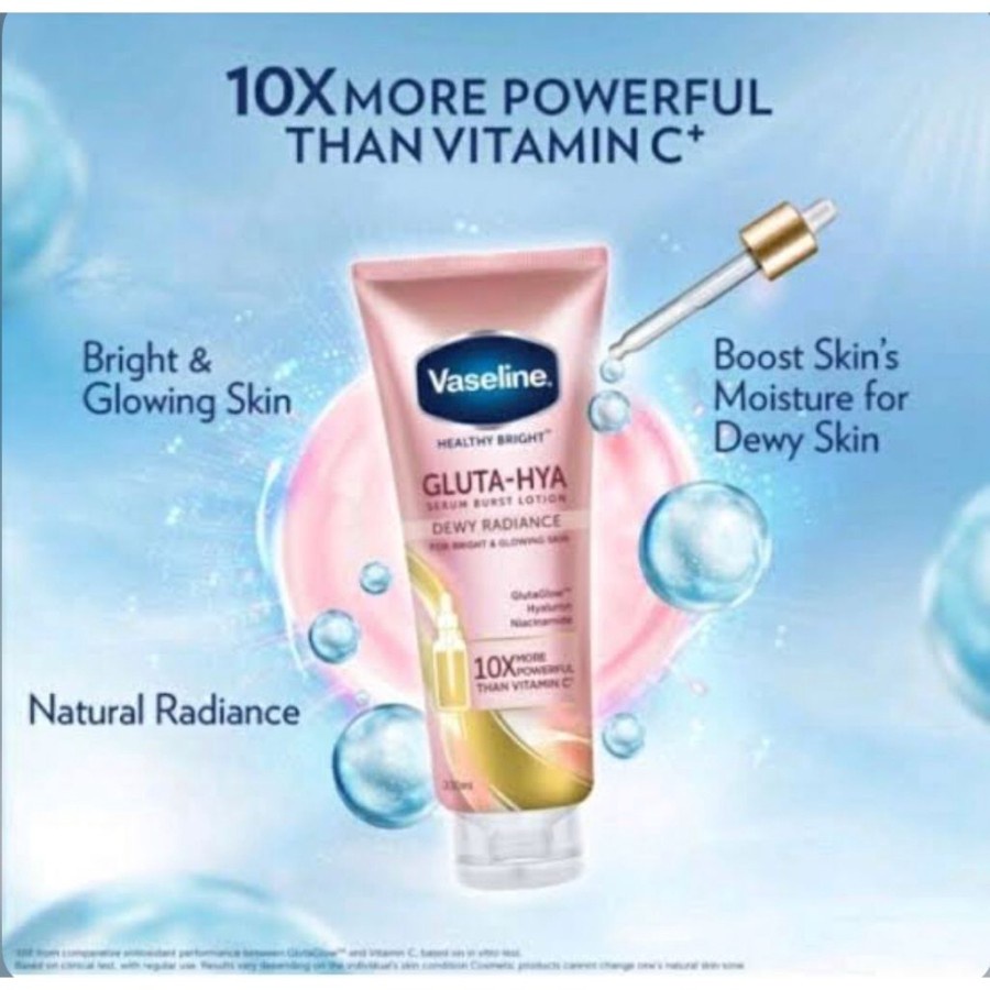 VASELINE GLUTA HYA SERUM BURST UV LOTION 200ML LOTION VASELINE FLAWLESS BRIGHT