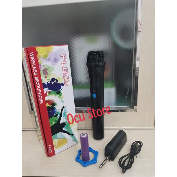 Mic Bluetooth Fleco F-M02 / Mic Wireless murah berkualitas bisa COD