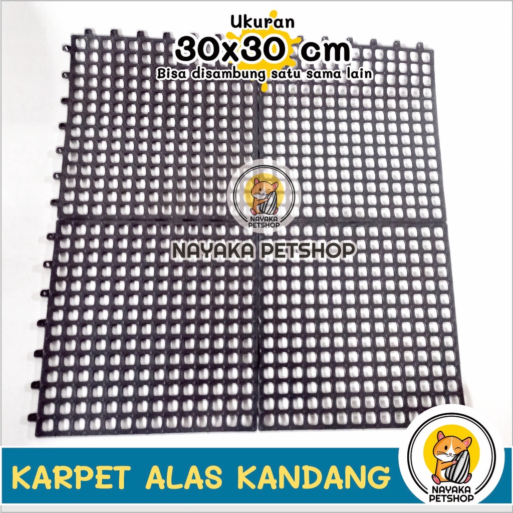 30x30 cm Karpet Alas Kandang Kucing Hewan Tatakan PVC Kelinci Anjing Musang