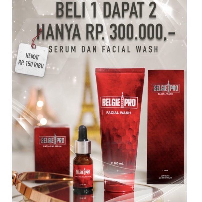 Serum Anti Aging Belgie Pro - Harga Grosir - Skincare Premium Halal BPOM -- Regenerasi, Melembabkan 