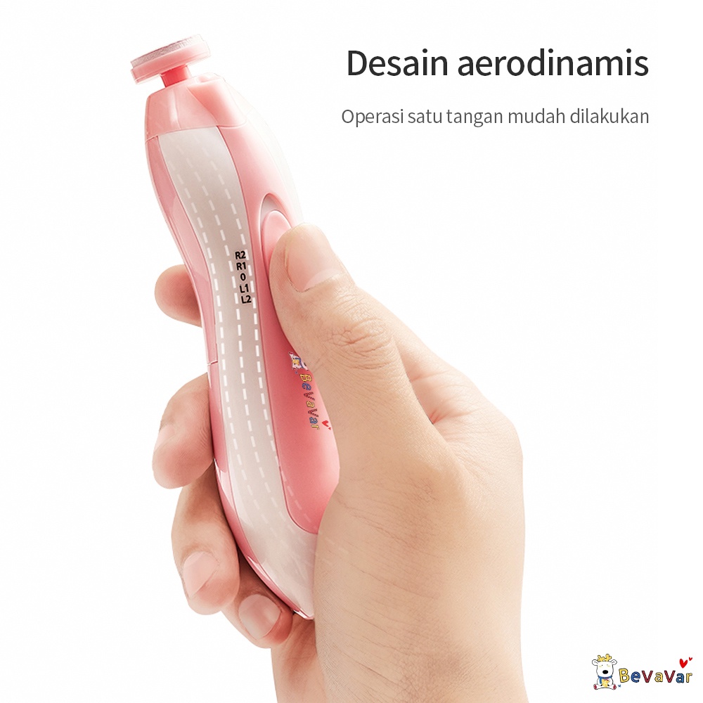 BEVAVAR Multifungsi Gunting Kuku Bayi Elektrik / Nail Trimmer Bayi Set