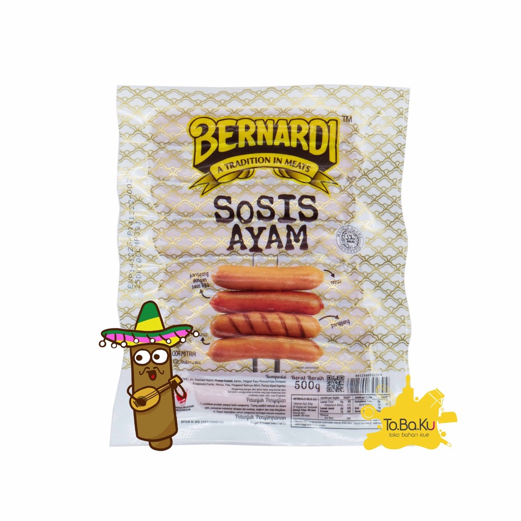 

Bernardi Sosis Sapi & Ayam 10cm 500gr