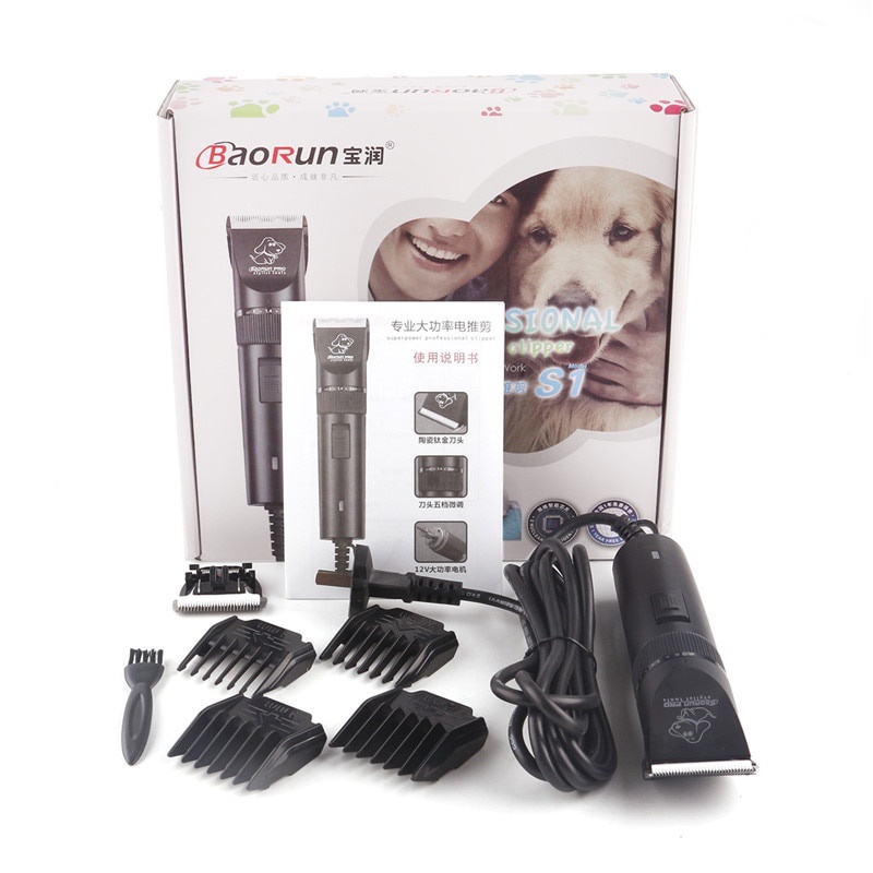 Alat Cukur Bulu Rambut Binatang Elektrik / Pet Hair Clipper Grooming BaoRun