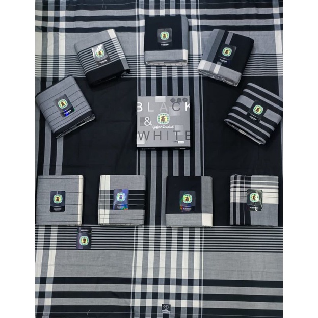 Sarung Gajah Duduk Black&White || Original Gajah Duduk