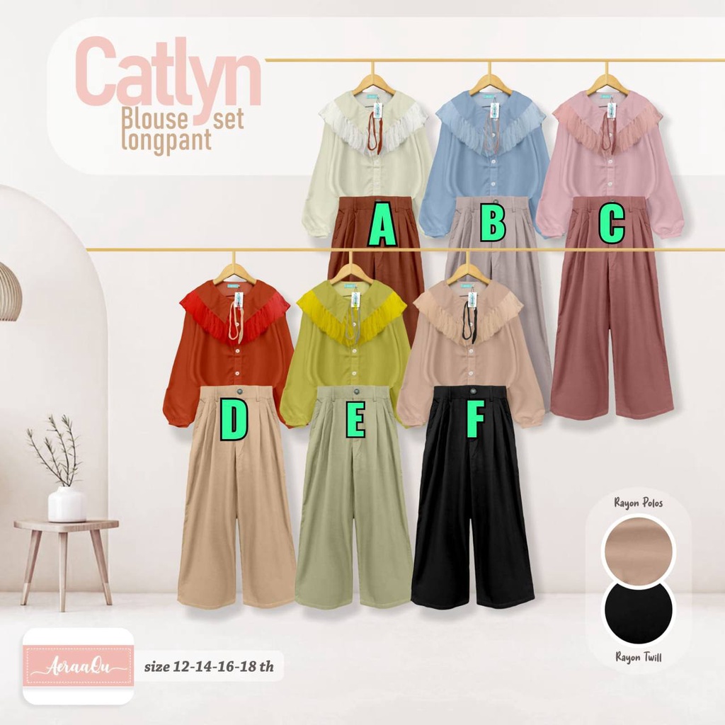 Catlyn Blouse Set Longpant