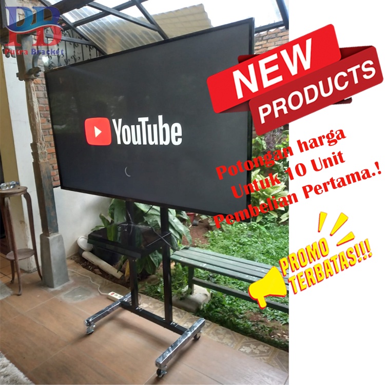 Bracket TV Braket Standing/ Bracket Standing Tv Led Bracket Standing Dorong 32-65 Inch Bracket Stand