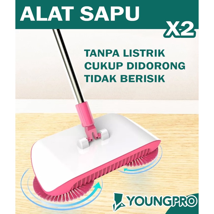 X2 SWEEPING MOP SAPU PEL LANTAI PEMBERSIH DEBU OTOMATIS XSM-01