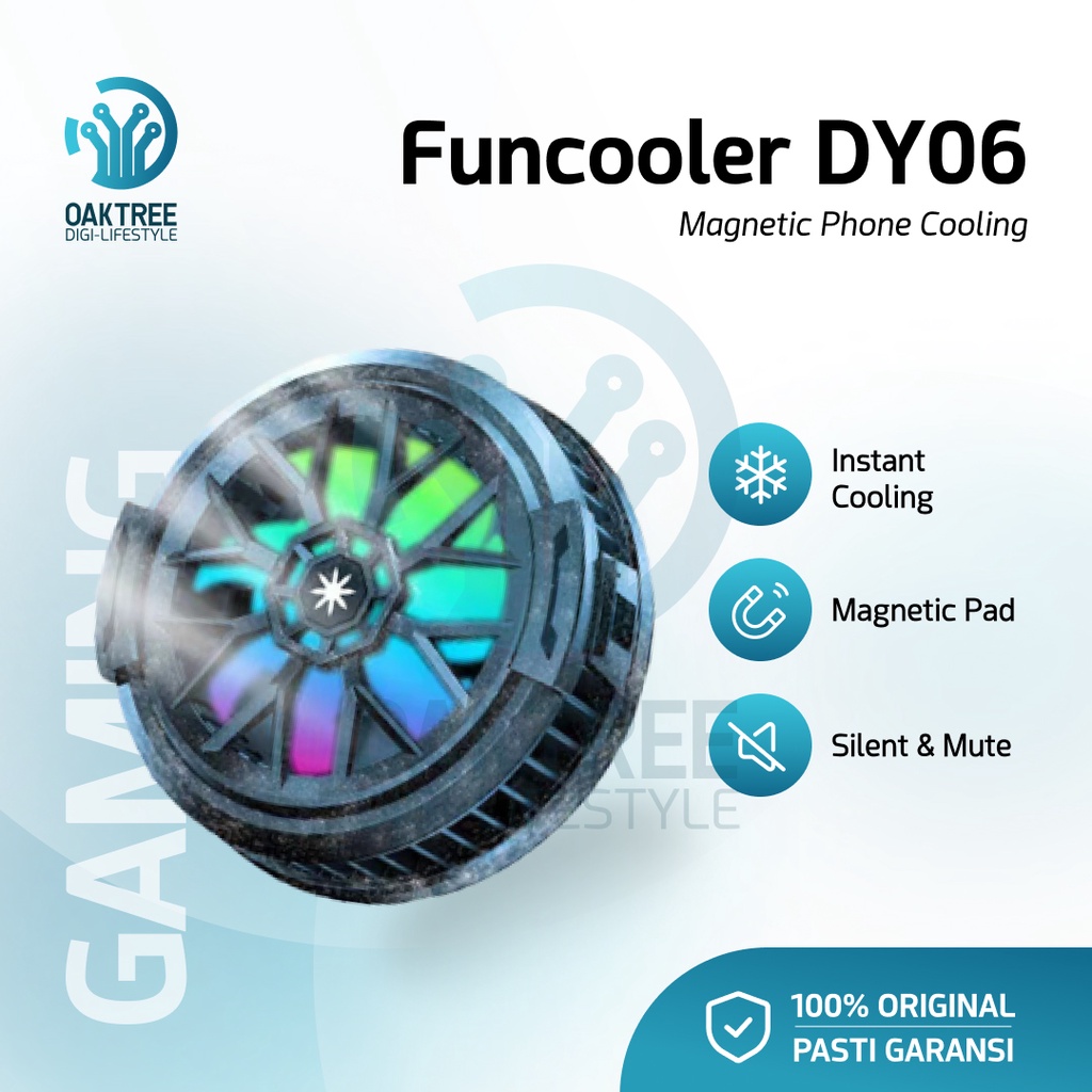 Funcooler DY06 Radiator Pendingin HP Magnet Fan Cooler Cooling Fan HP