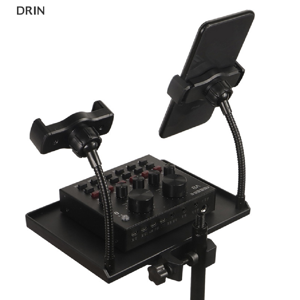 Dr 1Set Microphone Stand Sound Card Tray Live Microphone Plastik Stand Mikrofon Hidup Stand Tray Tripod Aksesoris Studio Broadcasg vn