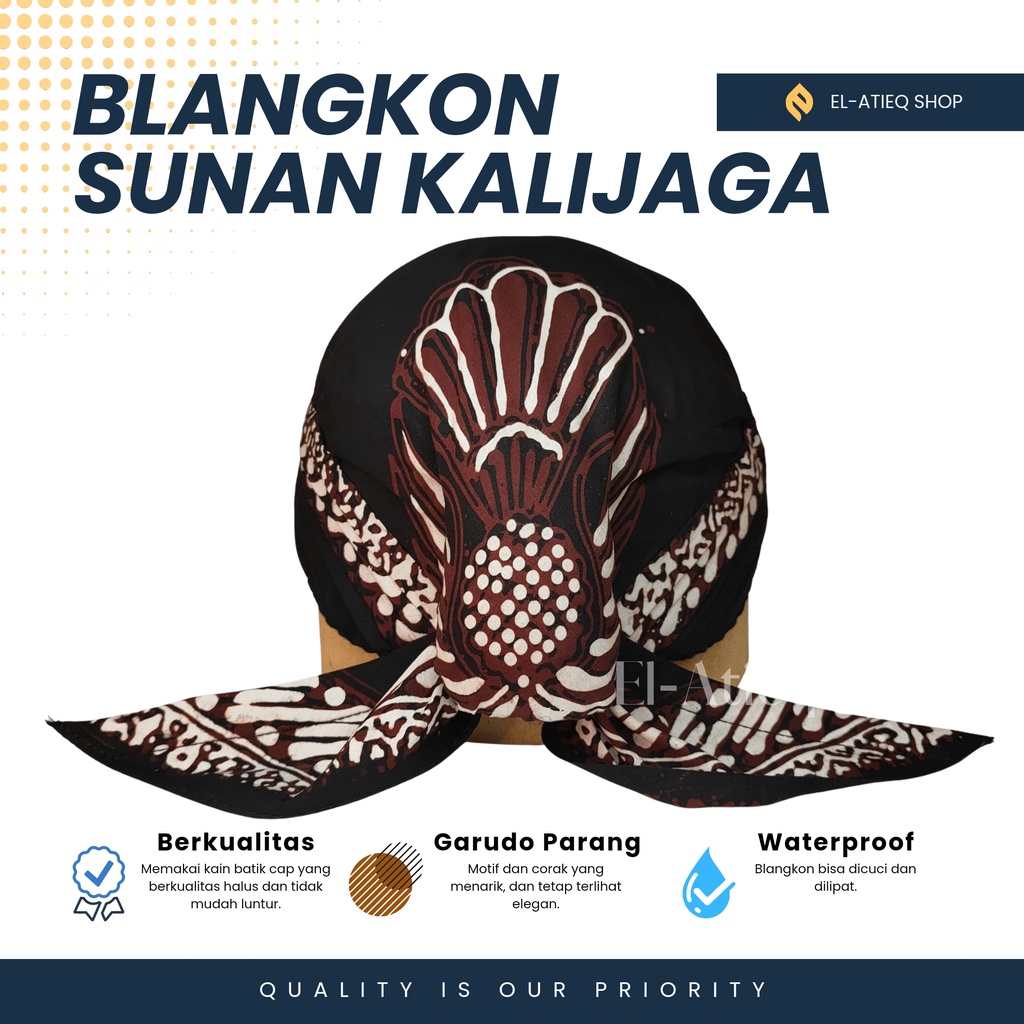 Blangkon Halus Sunan Kalijaga Garudo Belangkon Alusan Sunan Kalijaga Motif Garudo Cuci Lipat Tanpa K