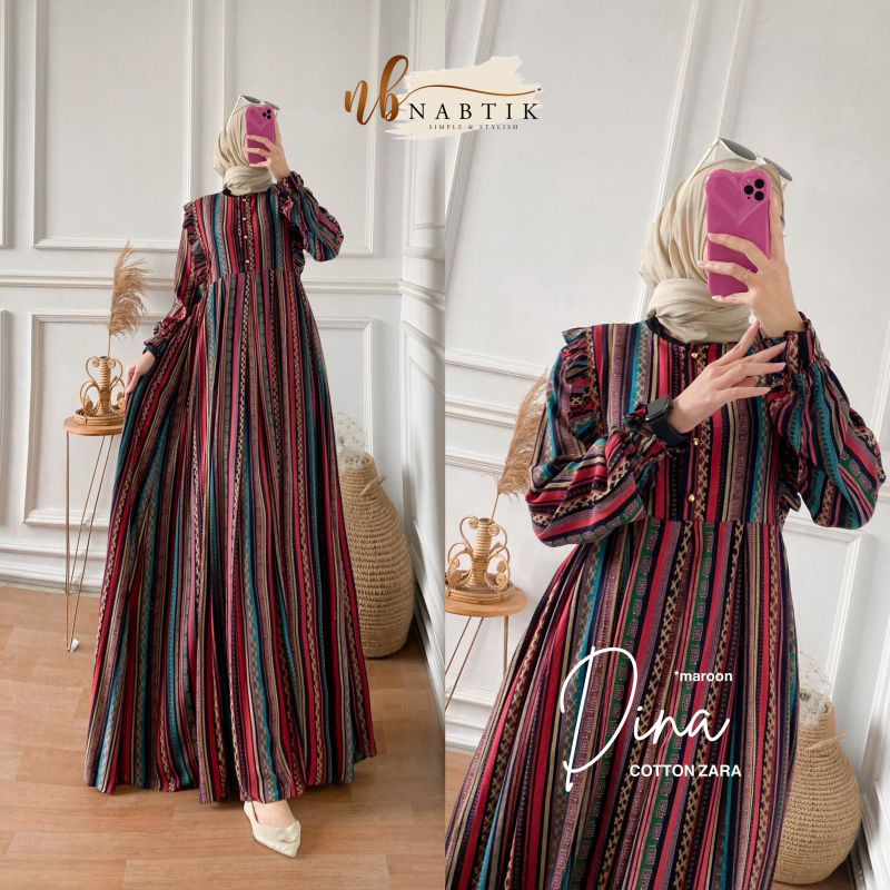 DINA GAMIS COTTON ZARA BY NABTIK ORIGINAL
