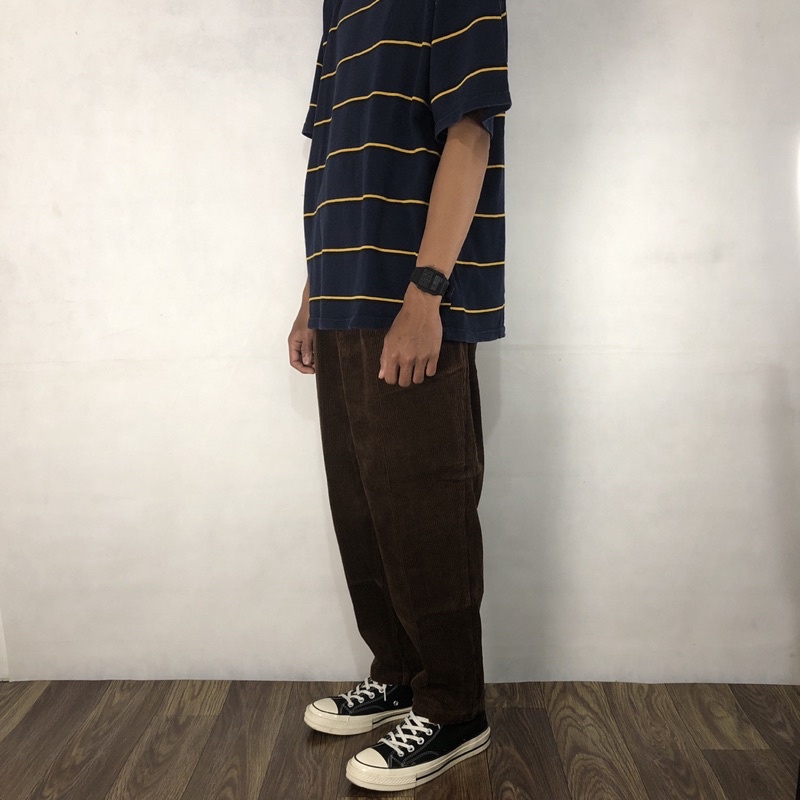 RELEX CORDUROY PANTS MONO MART SECOND | celana relex corduroy second original