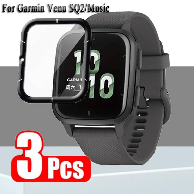 Film Pelindung Full Edge Untuk Garmin Garmin Venu2 2S SQ SQ2 Music Smart Watch Aksesoris Pelindung Layar Anti Gores Untuk Garmin Vivoaktif4 4S 3musik
