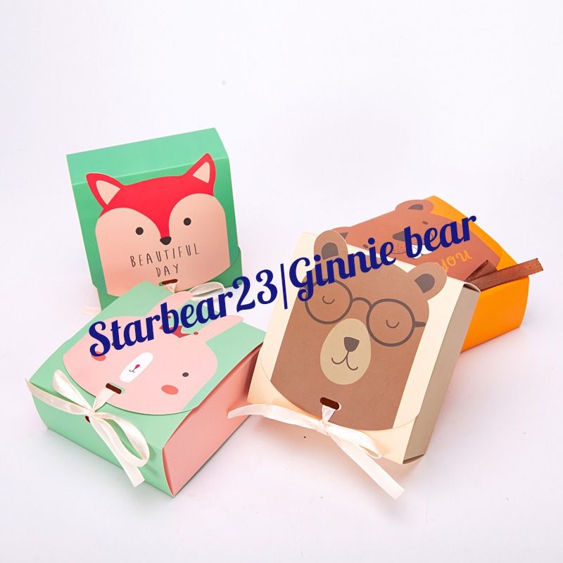 

Gift box / goodie cookies box bear just for you