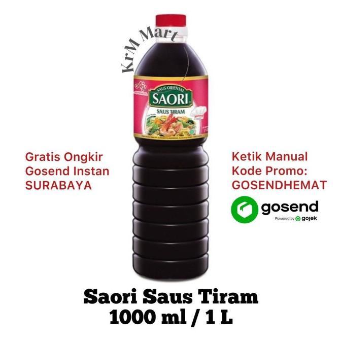 

Saori Saus Tiram 1 L liter 1000 ml bumbu saos penyedap masakan botol