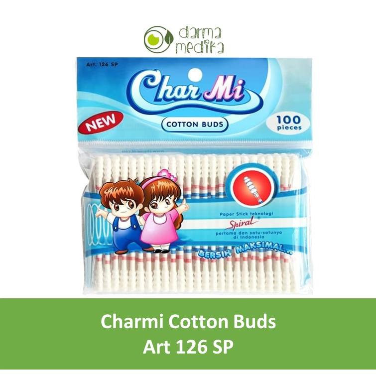 Charmi Cotton Bud 100pcs 100 pieces korek kuping ART 126 SP