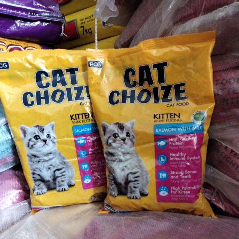 Makanan Kucing Cat Choize kitten Salmon fres Pack 1kg