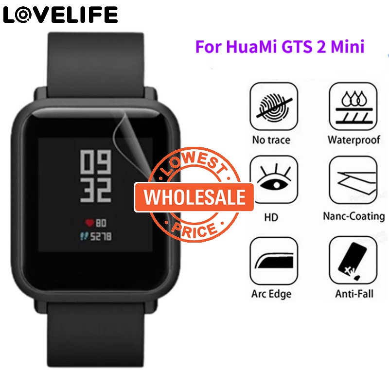 [Harga Grosir]Film Pelindung Layar Smartwatch Bahan TPU Hydrogel Anti Gores / Air Ultra Tipis Untuk HuaMi GTS 2 Mini