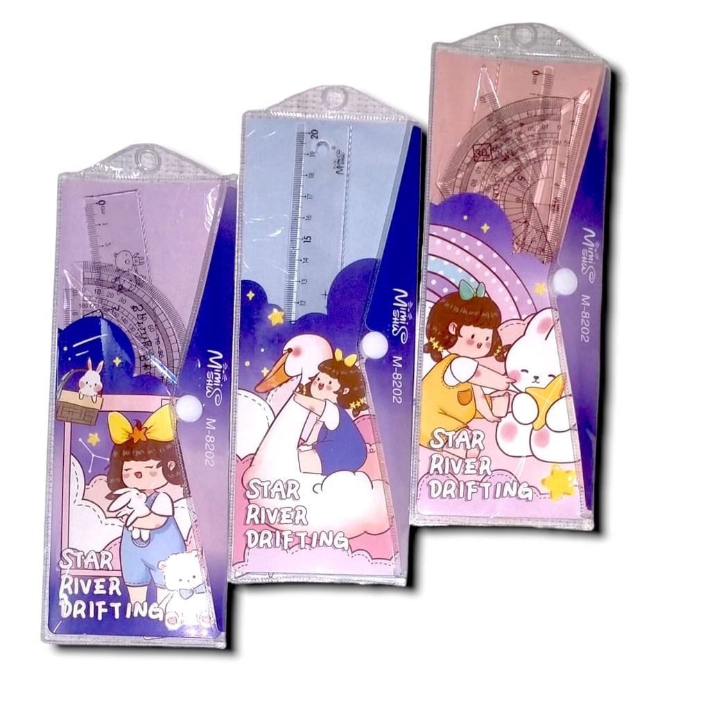 

PENGGARIS SET ANAK 20 CM LUCU MISTAR SET ISI 4 GARISAN SET KARAKTER PLASTIK