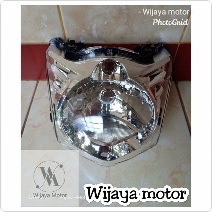 reflektor lampu depan beat karbu beat pertama   wijaya motor