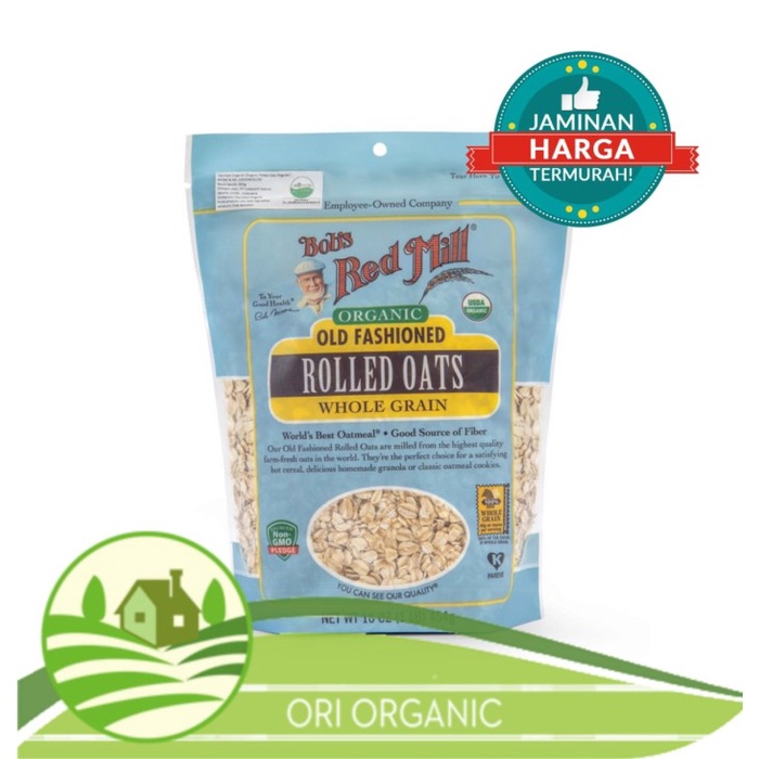 

[BISA COD] Bobs Red Mill Organic Old Fashioned Rolled Oat 32oz 907g