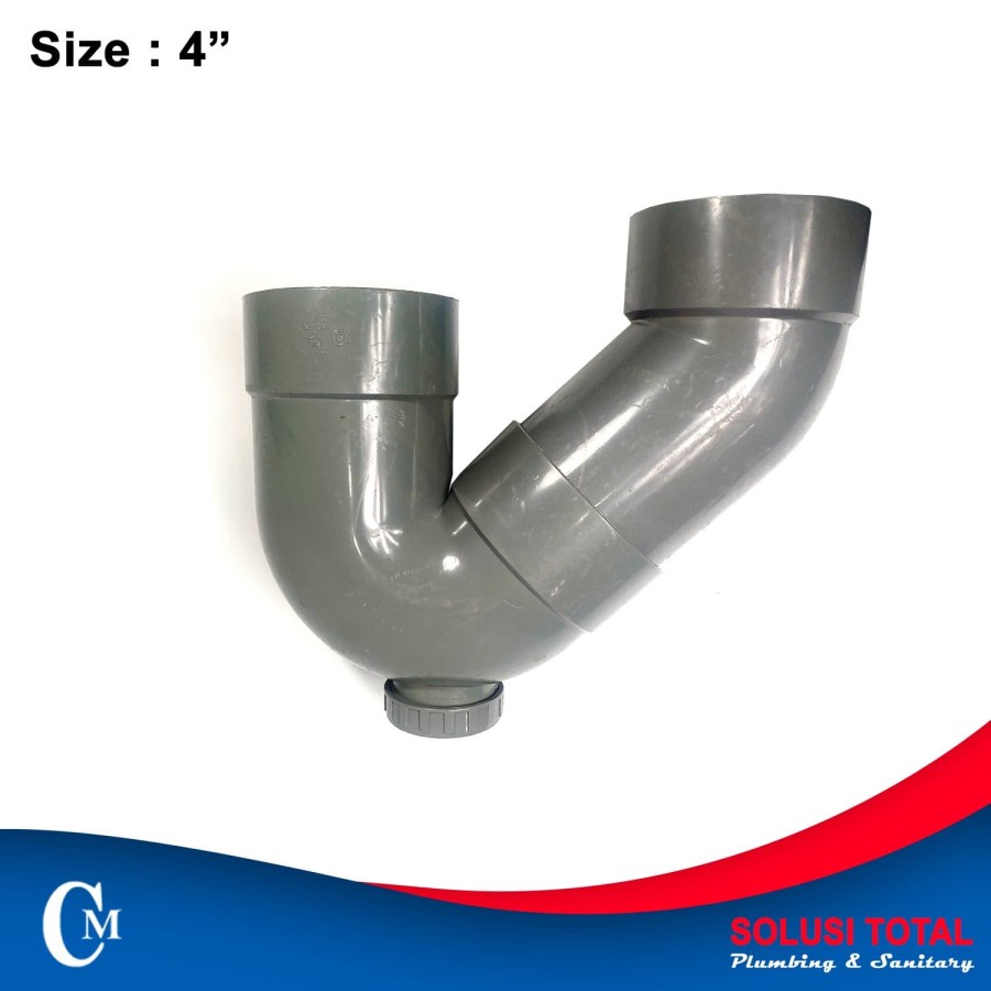 P-Trap / U-trap 4 " CM - P Trap 4 Inch PVC Taiwan