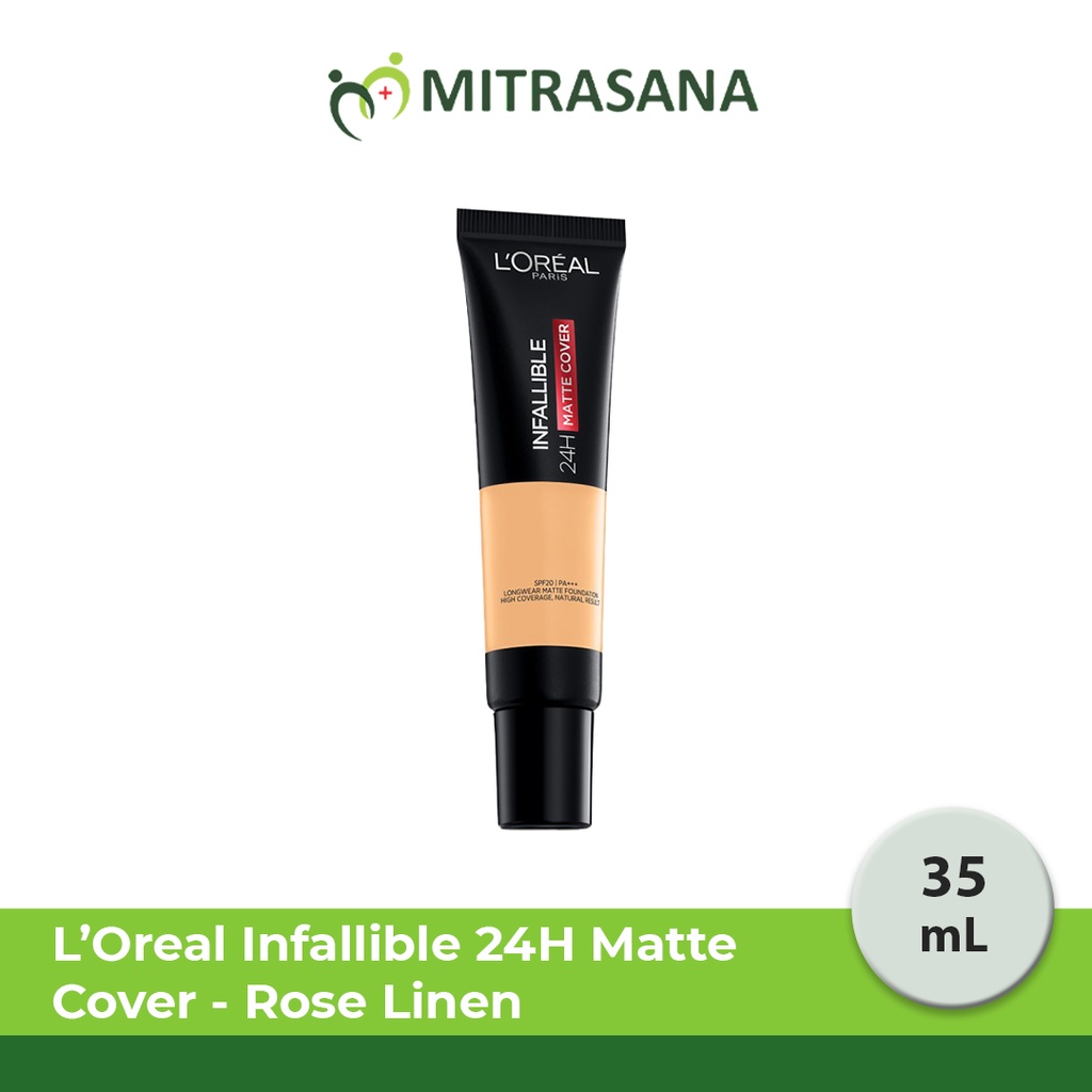 L’Oreal Paris Infallible 24 Hr Matte Cover Liquid Foundation (Natural Tahan 24 Jam) - Make Up Loreal