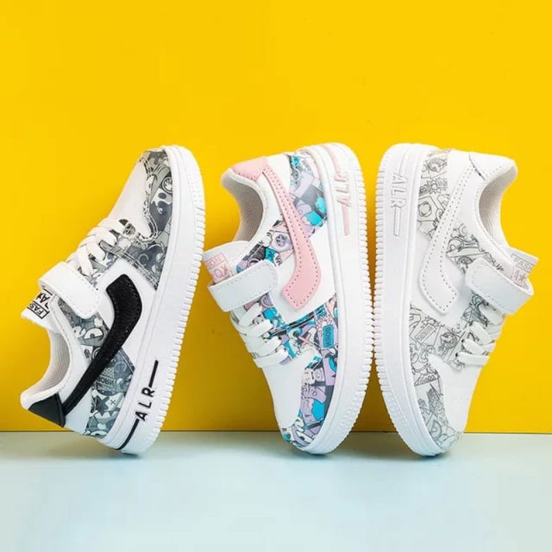 9.9 SALE Sepatu Sneakers Anak Laki-laki dan Perempuan Motif Batik B-09