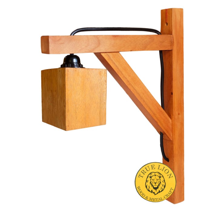 LAMPU DINDING KAYU/LAMPU DINDING TEMPEL/OUTDOOR LAMP