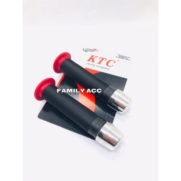 KTC RACING - PAKET HANDFAT HANDGRIP HANDLE GRIP KTC BULU PLUS JALU STANG CHROME PCX UNTUK SEMUA JENIS MOTOR UNIVERSAL