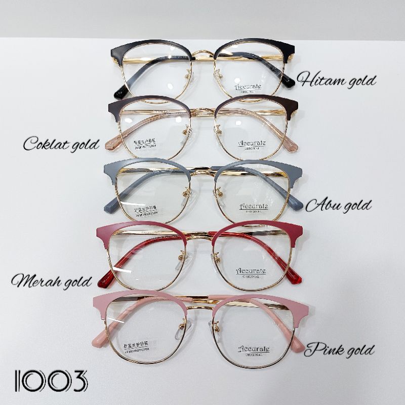 Frame kacamata minus Accurate 1003 Lensa minus BlueRay/Photocromic