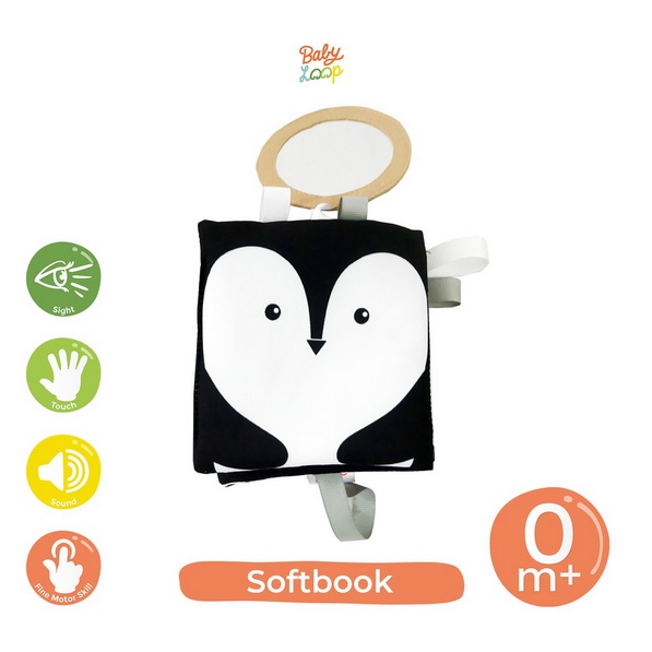 Baby Loop Softbook -  Buku Bantal Binatang Huruf Edukasi Toy Soft Book Educational Kids Anak Bayi Balita Babyloop
