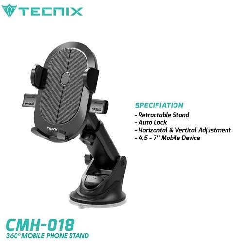 Car Holder TECNIX CMH-018 Holder Mobil Dashboard dan Kaca 360 Rotation