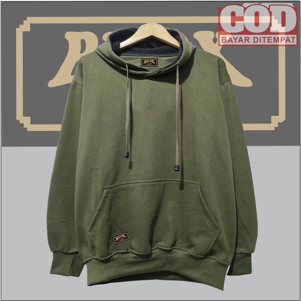 (COD) Jaket Polos Sweater Hoodie Polos PRIA WANITA jumpper Hoodie Polos Kualitas Distro Gaya Street Style Jumbo Lengan Pajang