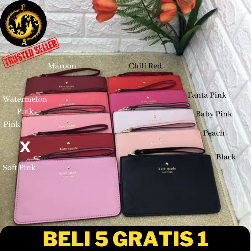 PART 1 COLOUR WRISTLET IMPORT / CLUTCH WANITA - BELI 5 GRATIS 1