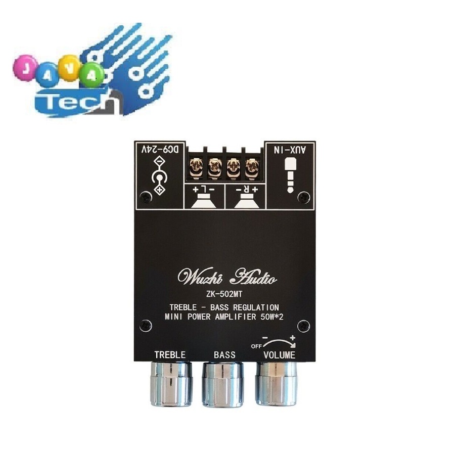 Modul ZK-502MT Mini Bluetooth 5.0 Stereo Power Amplifier 2x50W