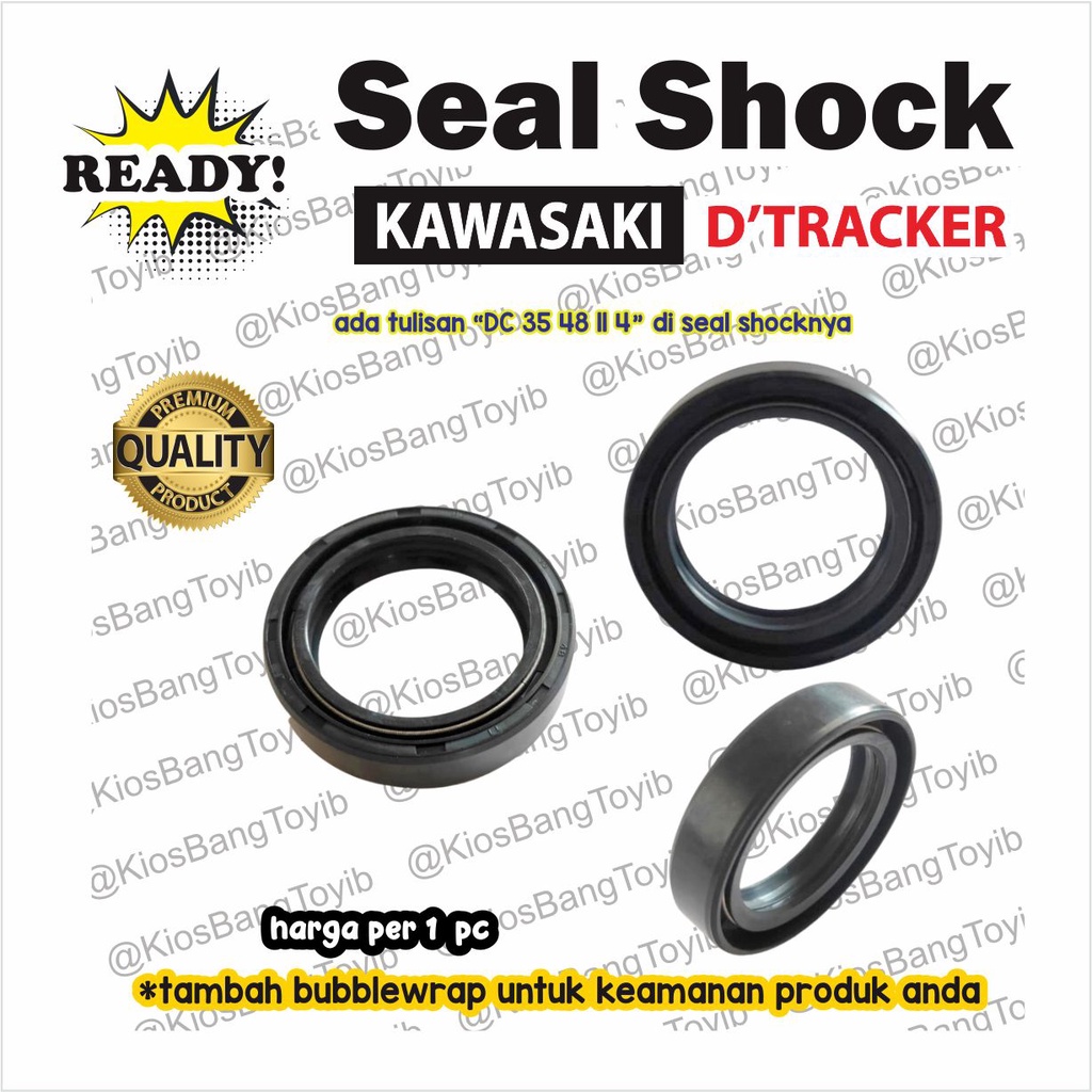 1pc Seal Sil Shock Skok Depan Kawasaki DTRACKER D TRACKER (35x48x11)