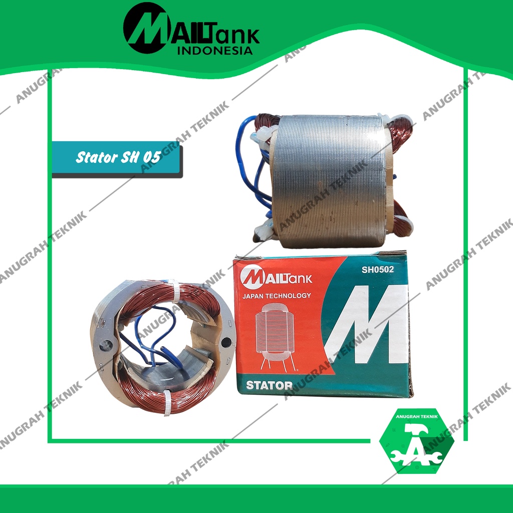 MAILTANK SH0502Stator Angel Gerinda SH05 Original Sparepart / Stator Mailtank SH05 Stator Mesin Geri