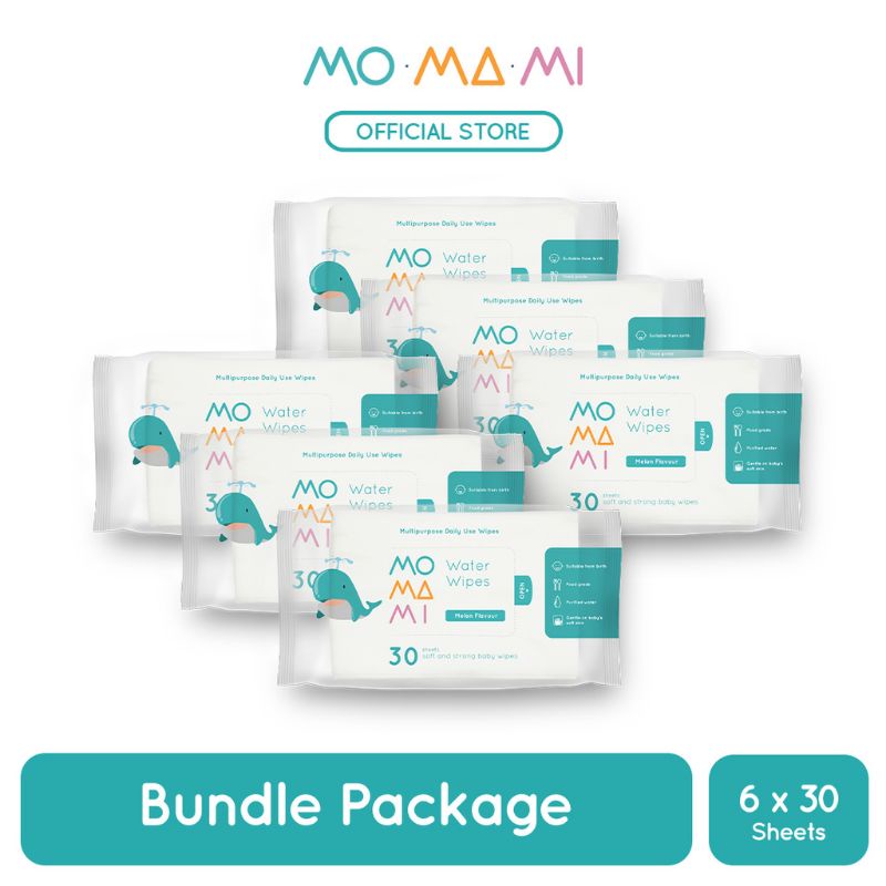 Momami Wipes BUNDLING Isi 6 pcs