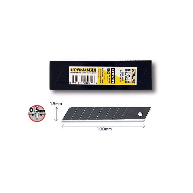 

Refill Olfa 18mm Spare Blade LBB-50 (50Pcs/Pack)