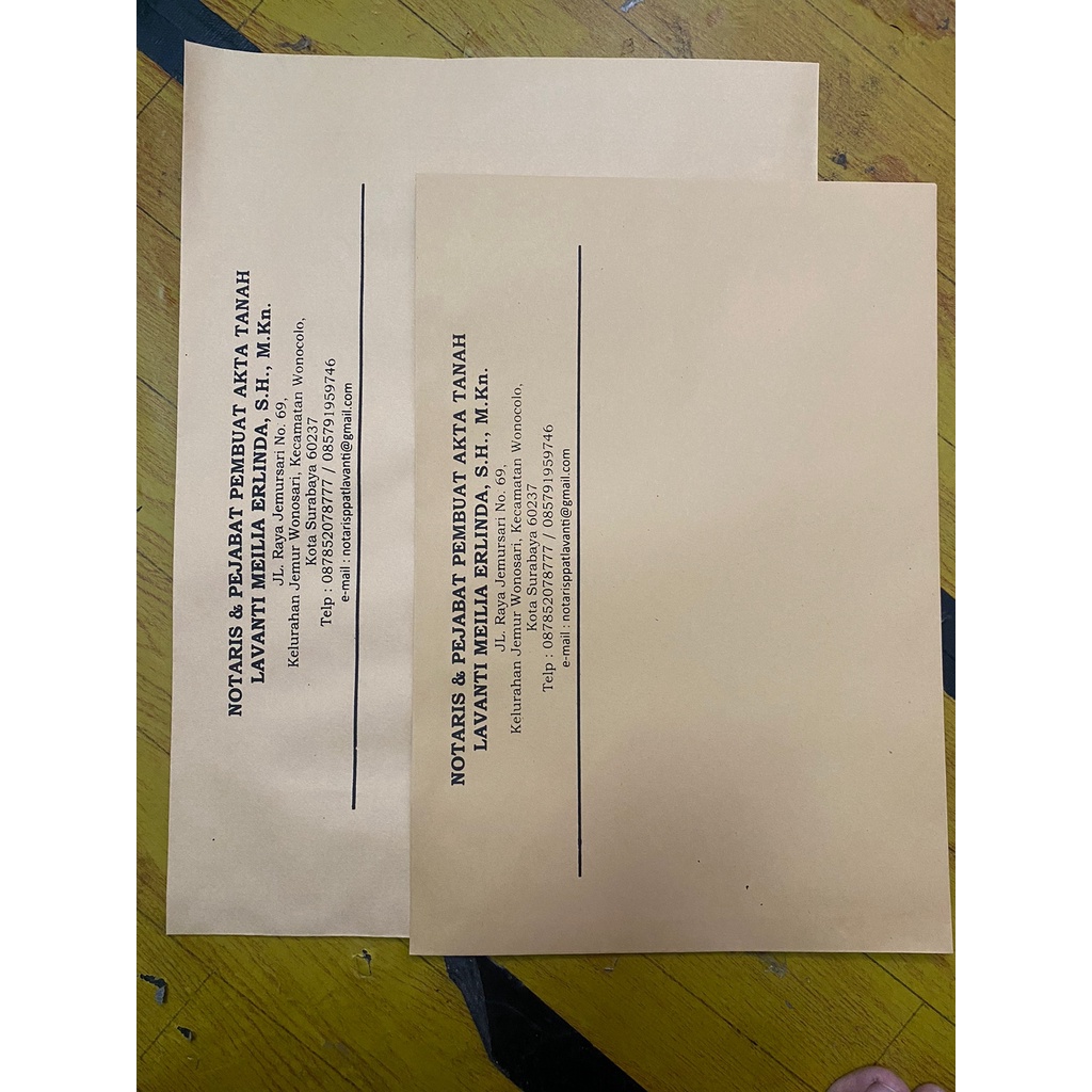 

AMPLOP COKLAT CUSTOM 1 WARNA